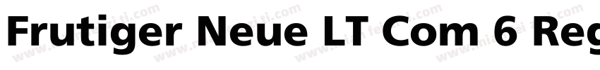 Frutiger Neue LT Com 6 Regular字体转换